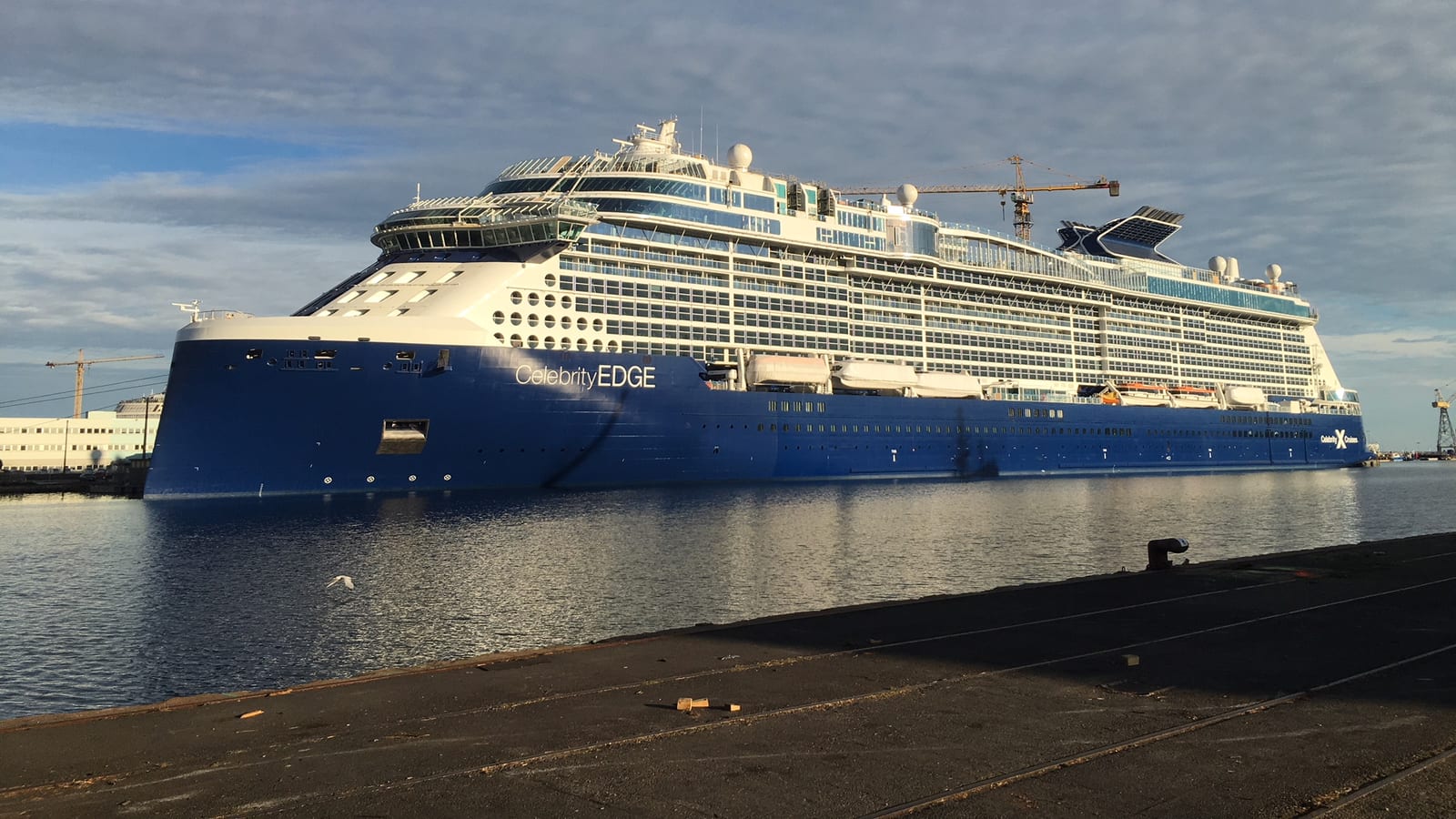 Celebrity Edge under way.